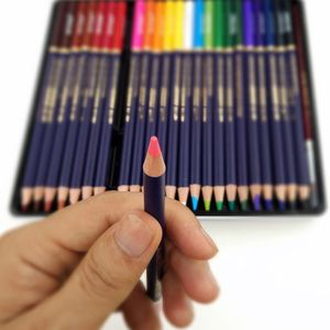 72 renkli suda çözünür kalemler Çeşitli renkli çok renkli sanat çizim kalemleri boyama karıştırma ve katmanlama Y200709 için uygun
