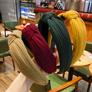 Hot Selling Fashion Headbands for Women Girls Woven Colorful Stripe Knot Hair Bands Casual Hair Accessories