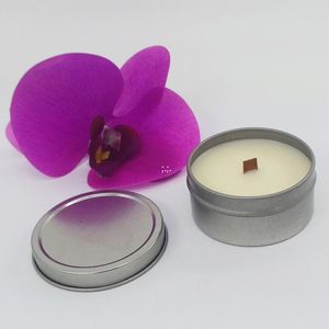 Soja Wax Candle Natural Plant Eco Friendly Bougie met geurende blikken blikjes pakket kaarsen vervuiling RRB13543