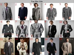 Winter Tailor Made Gray Tweed Groom Tuxedos 3 Sztuka Slim Fit Mens Wedding Garnitury Oblubieniowe Best Man Suit (Kurtka + Spodnie + Kamizelka)