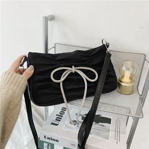 The New Large Capacity Drawstring decoration Women Messenger Bags Female Soft Leather Luxury Shoulder Crossbody Bags For Women
