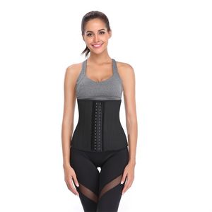 Confortável e respirável Treinador de cintura de látex espartilho tummy shapewear 25 ossos de aço emagrecimento corpo shapers esculpir cinta