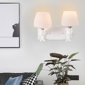 Lâmpada de parede de parede de parede de cabeceira de cabeceira quente quarto quarto corredor TV TV Background Wall Golphin Light