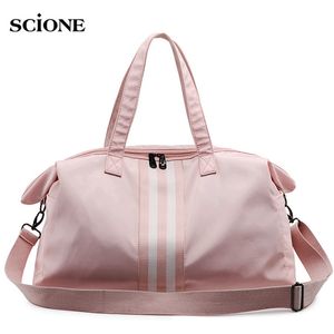 Gym Bag Women Travel Bags Training Fitness Dry Wet Bag Handbag Yoga Mat Men Shoulder Sac De Sport For bolso Canvas 2019 XA766WA Q0113