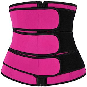 Premium Waist Trimmer Neoprene Fabric Fitness Sauna Sweat Bands Corset Cincher Three Strapes Firm Control Body Shapewear Slimming Belts DHL