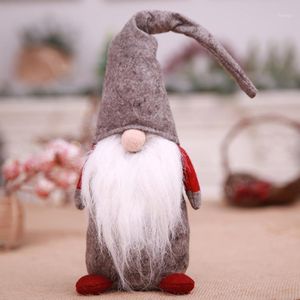 Wholesale gray christmas tree resale online - 2018 Standing Christmas Faceless Doll Plush Toy Christmas Tree New Year Kid Gifts Portable Home Ornaments Decorations1