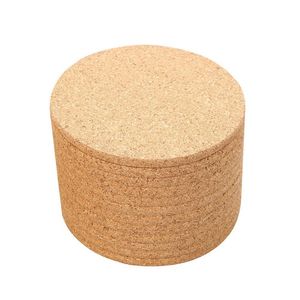Plain Cork Coasters Round Square Drink Wine Coffee Pot Cup Mat Party Home Bar Tafel Anti Scald Cushion Nieuwe Collectie ZP G2
