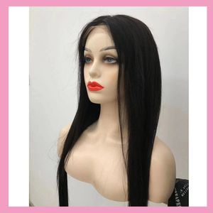 Peruvian Unprocessed Virgin Human Hair Lace Wigs Straight By 5 Closure Wig 20-32inch Natural Color Long Inch