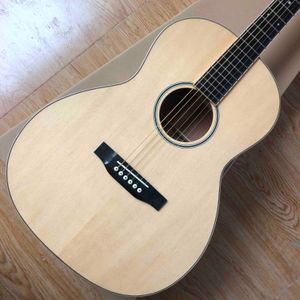 Personalizado Alta Qualidade OOO15 Todo Solid Wood Acoustic Guitar Ebony Fingerboard and Bridge Suporte OEM Logotipo