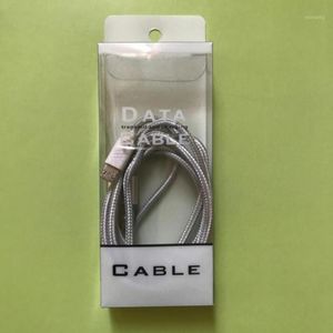 Envoltório de presente vazio Branco Clear Pacote de Caixa de PVC para 1M 2M 6FT Cabo de Dados Universal Embalagem Smartphone Linha1