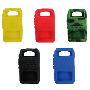 Capa coldre de silicone walkie talkie para BAOFENG UV 5R rádio amador portátil UV-5R UV-5RA Plus UV-5RE Plus UV-5RB