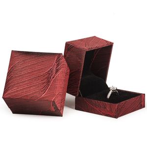 Case Square Muti Color Black Holder Base Jewelry Art Boxes Flocking Cloth Ring Container Couple Proposal 1 85cy C2