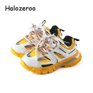 Autumn New Kids Sport Sneakers Children Casual Sneakers Baby Girls Mesh Running Shoes Boys Brand Black Chunky Sneakers Trainers C1002