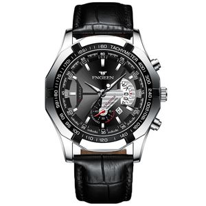 Watchsc-Yeni renkli basit saat spor tarzı saatler (gümüş siyah kuşak)