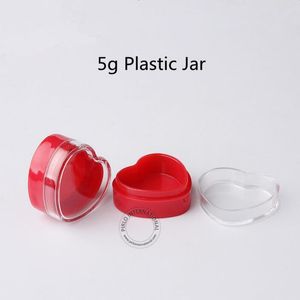 Wholesale 5ml vials for sale - Group buy 30pcs New Arrival Empty g Plastic Cream Jar Love Heart Shape Cosmetic Eyeshadow Vial Mini Makeup Container Small ml Pot