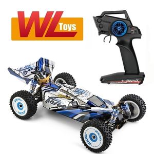 Wltoys 124017/124016 V2 Motor sem escova RTR 1/12 2.4G 4WD 75km / h Veículos automotivos RC Chassi de metal Máquina off road modelo 220218