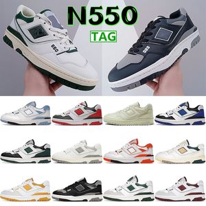 Entrenadores Atléticos al por mayor-Sneakers BB550 Mens Basketball Shoes Low Sports Athletic Boots Shadow White Green Red Sea Salt Varsity Gold Navy Blue Men Women Trainers US