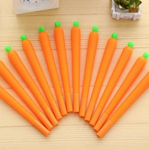 Kostenloser Versand Karotte Roller Kugelschreiber 0,5 mm orange Gemüseform Briefpapier Weihnachtsgeschenk