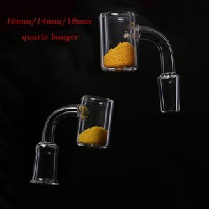 Yeni Kuvars Banger 10mm 14mm 18mm Erkek Kadın sigara aksesuarları Dab Kuleleri Cam Bongs UPS ücretsiz nargile