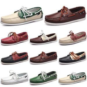 scarpe casual da uomo triple nere bianche popolari traspiranti Argento tortora Mogano marrone jogging camminata piatta morbida Multi pelle sneaker da uomo outdoor trainer