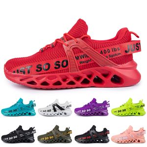 Hotsale Mens Womens Runnings Shoes Trainer Triple Black Whites Red Yellows Purples Green Blue Orange Light Pink Breathable Outdoors Sports Sneakers GAI