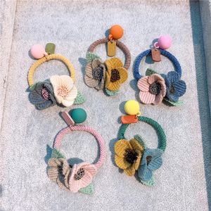 2022 koreanische Haar Seil Armband Scrunchie Frauen Elastische Haar Gummibänder Zubehör Für Mädchen Krawatte Haar Ring Kopfschmuck Halter