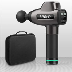 RENPHO Massage Gun C3 Deep Tissue Muscle Massager Powerful Percussion Massager Handheld with Portable Case for Home Gym Workouts US a17