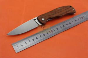 Enklan Bee L05-1 Classic Tactical Folding Knife 8CR13MOV blad Trähandtag Camping Jakt Outdoor EDC Tools