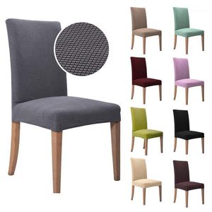 1 2 4 6 Pcs Jacquard Plain Dining Chair Cover Spandex Elastic Chair Slipcover Case Stretch Cover for Wedding Hotel Banquet1