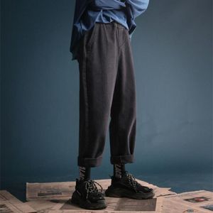 남자 한국 패션 streetwear 힙합 빈티지 스트레이트 하렘 바지 201118