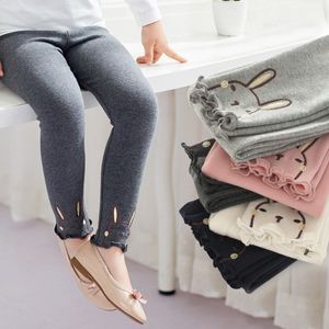 Winter Mädchen Sport Leggings Für Kinder Baumwolle Solide Weiche Elastische Hosen 3-10 Jahre Kinder Gestreiften Dünne Hosen P254