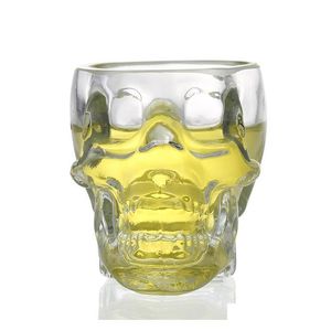 Creative Crystal Skull Head Vodka Whiskey 75Ml Shot Glass Cup Halloween Christmas Gift Drinking Ware Home Bar Cup Mug Lxbhm