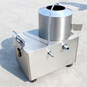 Otomatik Patates Temizleme ve Soyma Makinesi Paslanmaz Çelik Elektrikli Peeling Patates Makinesi Küçük 120-250 kg / saat