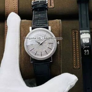 3 Style PGF Altiplano G0A36128 Diamonds Miyota 9015 Automatyczne męskie Zegarek damski Pave Diamond Dial Streets Pasek Panie Gents Zegarki