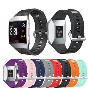 silicone sport bands wristband Replacement high quality smart watch Smart Straps with Stainless Steel Metal Clasp For Fitbit ionic L/S