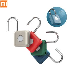 Xiaomi Kitty Akıllı Dokunmatik Parmak Izi Kapı Kilidi USB Şarj Anahtarsız Anti Hırsızlık Asma Kilit Seyahat Kılıf Çekmece Güvenlik Kilidi