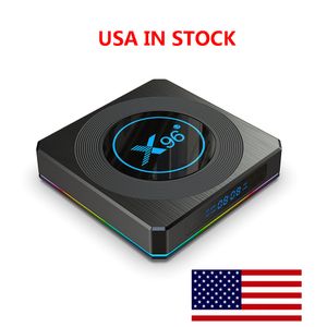 USA имеет запасы X96 X4 TV Box Amlogic S905X4 Android 11 4GB 32GB 100M LAN четырехъядерная двойная полоса WiFi 8K