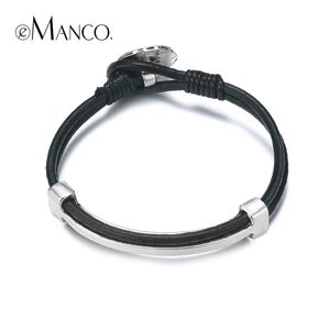 Trendy Minimalist bracelets for women black ethnic leather bracelet & Bangle fashion jewelry womens accessories Y200323