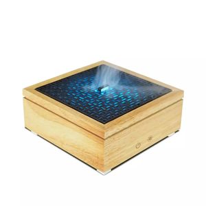 Freeshipping Luft Luftbefeuchter Holz Vernebler Aroma Diffuser Aromatherapie ätherisches Öl humificador Auto Nebel Verdampfer nach Hause