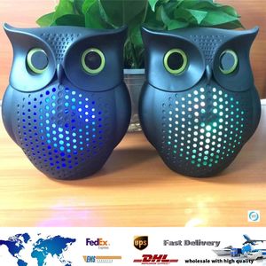 Portable Bluetooth Speaker HD HiFi Sound Wireless Play Music Subwoofer Deep Bass Owl Cartoon Speaker DHL Fedex Ship
