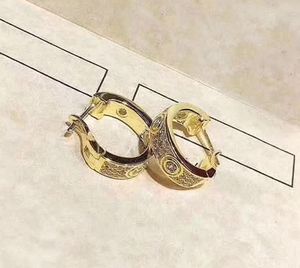 Original Box 925 Sterling Silber Diamond Ohrringe für Frauen Engagement Hochzeit Schmuck Paare Liebhaber Geschenk