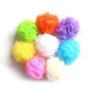 30 Gram Colorful Bath Shower Sponges Mesh Pouf Nylon Loofahs Small Mesh Bath Ball Mesh Bath Massage LX3845