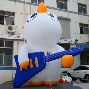 Inflatable Pony holding a Guitar Inflatable Art Horse Rabbit With Light and CE Blower For Parade Decoration