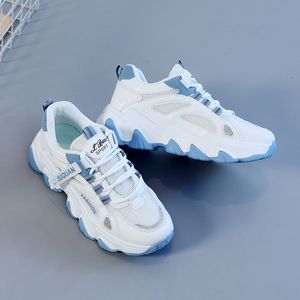 Män kvinnor mode skor färg vit grå svart mens sport tränare plattform sneakers storlek 35-40 Shio 0008