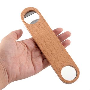 Wooden Beer Bottle Opener Hangable Bar Corkscrew Household Kitchen Tools Party Supplies