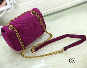 Women Marmont velvet bags handbags women shoulder bag designer handbags purses chain fashion crossbody bag Marmont Bags