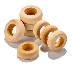 NEWFactory Handmade Rustic Wooden Napkin Rings Table Decoration Napkins holder Party, Dinning Table,Family Gatherings RRB12929