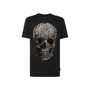 남자 티셔츠 라운드 넥 SS 두개골 및 핀틴 망 디자이너 Tshirts 라인 석 두개골 남자 티셔츠 고전적인 고품질 탑 티셔츠 PB 16583