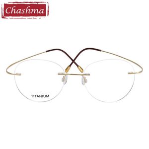 2 g hommes lunettes de prescription rondes lentilles de graduation montures optiques légères verre de titane sans monture pour les femmes