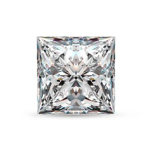 Gemstones Moissanite Taşlar 3.5mm 10mm D Renk VVS1 Prenses Kesim Gevşek Boncuk Elmas Kadınlar Için Alyans Takı